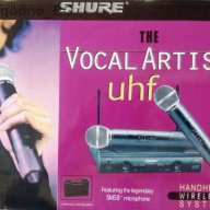 Shure Sm58 Vocal artist Uhf два безжични микрофона - в куфарче, снимка 1 - Тонколони - 12955742