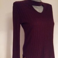 Дамска блуза  бордо, снимка 2 - Блузи с дълъг ръкав и пуловери - 23366403
