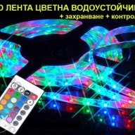 Комплект Диодна лента 5 метра Rgb Светеща лента за украса с контролер, снимка 1 - Осветление - 12233720