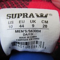 скейтърски кецове, винтидж, арт спортни обувки SUPRA original,N- 43 - 44,естествена кожа,GOGOMOTO, снимка 4 - Кецове - 21345923