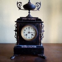 каминен часовник от края на 19 век, снимка 1 - Антикварни и старинни предмети - 20926907