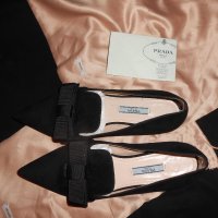 Дамски елегантни оригинални  обувки Prada Women's Black Loafer 100 % кожа , снимка 1 - Дамски обувки на ток - 18714675