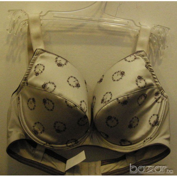 Leilieve 70D+XS светлосив сутиен без подплънки+прашки Лейлив сутиени голям бюст+прашка Лилийв, снимка 1