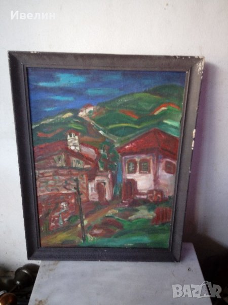 стара картина-пейзаж, снимка 1