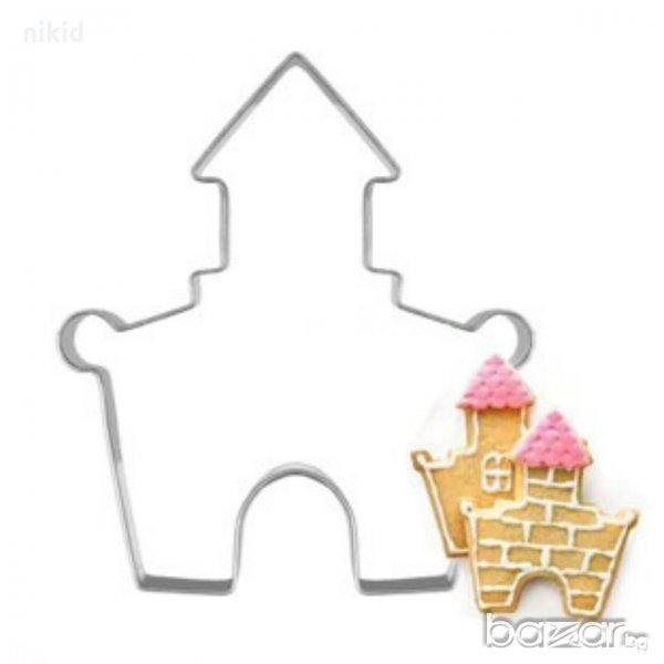 Морски пясъчен замък дворец метална форма резец за сладки бисквитки  фондан украса, снимка 1
