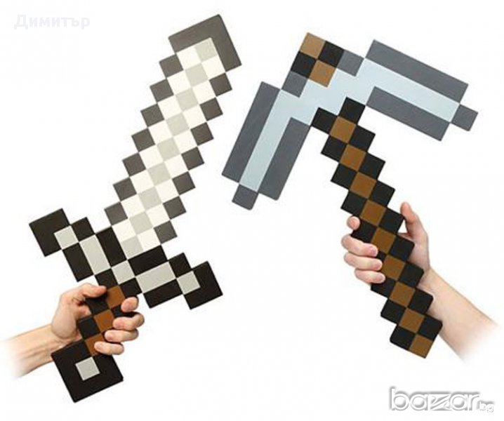 Майнкрафт меч 35лв. брадва кирка Minecraft играта играчка Маинкрафт за подарък, снимка 1