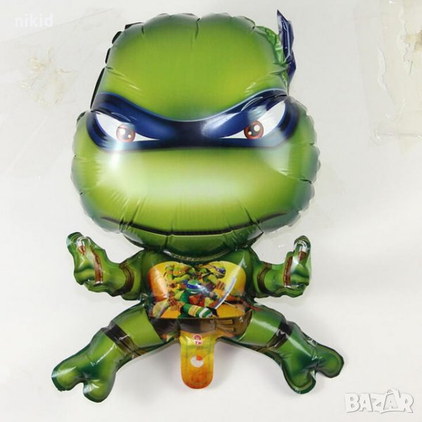Костенурките Нинджа Костенурката огромен фолио фолиев гигант балон хелий и въздух, снимка 1