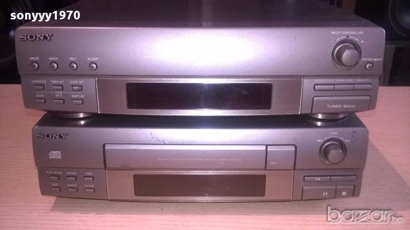 Sony st-ex100-tuner+sony cdp-ex100-cd-2бр-внос швеицария, снимка 1