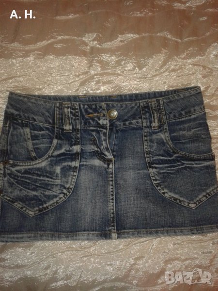 дънкова къса пола, снимка 1