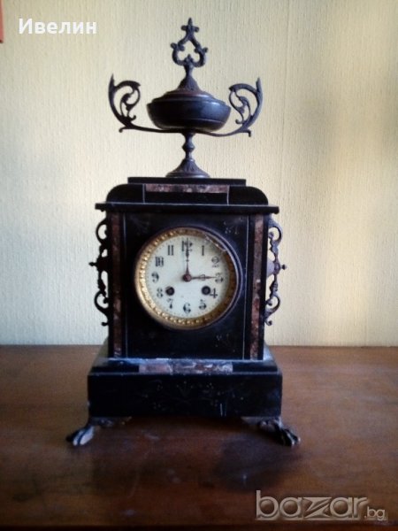 каминен часовник от края на 19 век, снимка 1