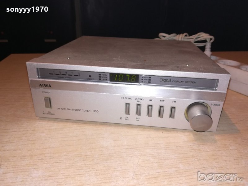 aiwa stereo tuner-made in japan-внос швеицария, снимка 1