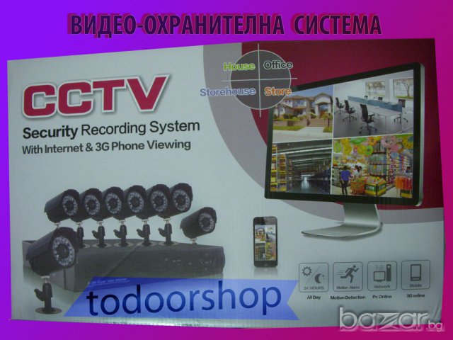 Промоция Видео охранителна система 4, 8 16 камери