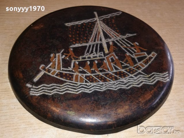 ретро колекция-метална чиния за стена-внос швеицария-24см, снимка 8 - Сватбени рокли - 21103989