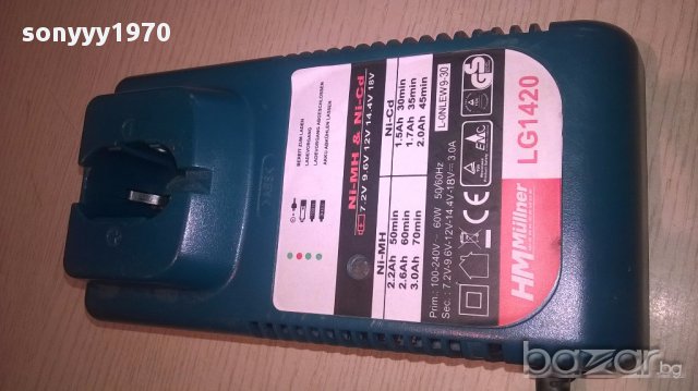 Hm mullner lg1420 charger 7.2/9.6/12/14.4/18v-внос швеицария, снимка 5 - Други инструменти - 16490394