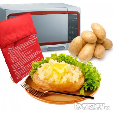 Плик за микровълново печене на картофи с пара , снимка 5 - Уреди за готвене на пара - 21185264