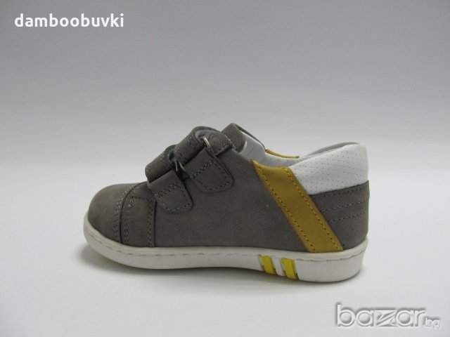 Спортни обувки PONKI естествена кожа в сиво 22/25, снимка 4 - Детски маратонки - 21264013