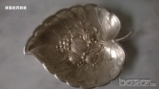 посребрена метална купичка, снимка 3 - Антикварни и старинни предмети - 17547513