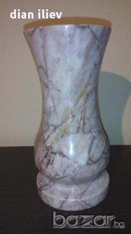 Стара мраморна вазичка, снимка 1 - Антикварни и старинни предмети - 13861877