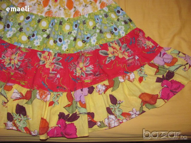 Next пъстра дълга пола за 4 год, снимка 4 - Детски рокли и поли - 11100776