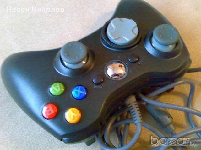 Xbox360 контролер, нов, с кабел - ЧЕРЕН ( controller, pad ), снимка 1 - Аксесоари - 13334054