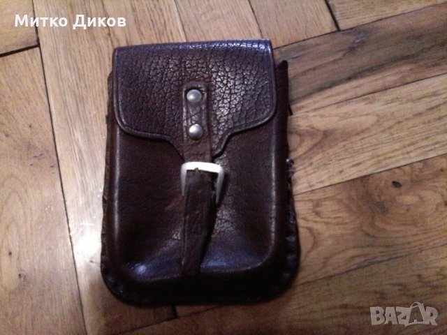 Чанта за колан кафява 150х105х25 естествена кожа