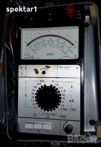 РУСКИ СТРЕЛКОВИ измервателен уред НОВ мултицет 4312 с оглеДАлна скала АНТИКА 
