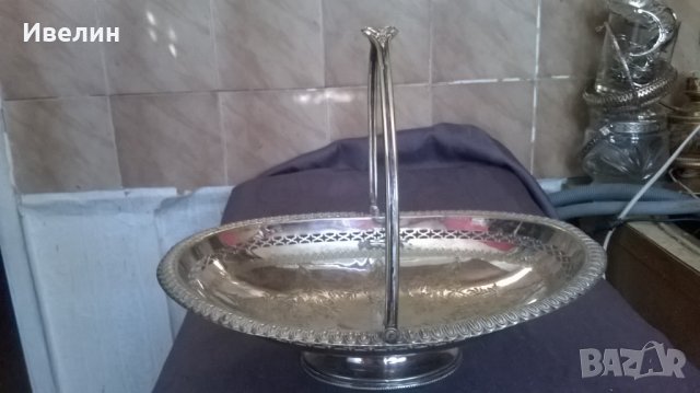 стара посребрена купа арт деко, снимка 2 - Антикварни и старинни предмети - 25718512