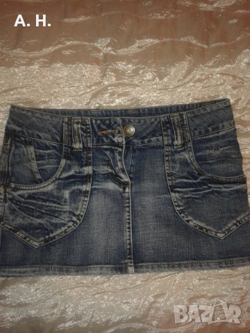 дънкова къса пола, снимка 1