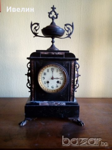 каминен часовник от края на 19 век, снимка 1 - Антикварни и старинни предмети - 20926907