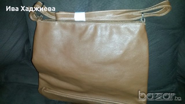 Чанта, кафява, еко кожа, снимка 4 - Чанти - 18440165