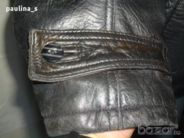 Естествена кожа / Дамско кожено яке с астраганена яка ”Da Vinci” leathers - 2XL/3XL  , снимка 5 - Якета - 15391194