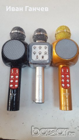 Ново Микрофон караоке с Bluetooth , снимка 2 - Микрофони - 21481877