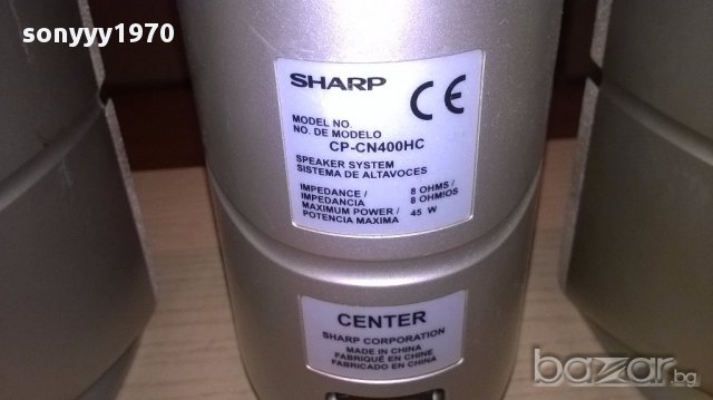 Sharp cp-cn400-8ohms/45watt-5бр-17х10х10см-внос швеицария, снимка 15 - Тонколони - 17513544