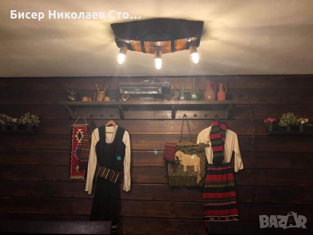 Етно полилеи от автентични бъчви с ръчно изработени дървени чашки!