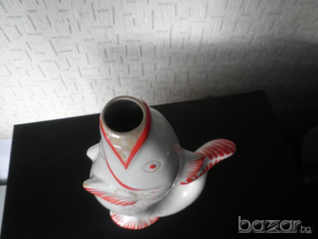 Порцеланова ваза с форма на риба, снимка 4 - Вази - 19099892