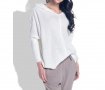 Дамски плетен пуловер с качулка в екрю марка Fobya , снимка 1 - Блузи с дълъг ръкав и пуловери - 20786613