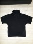 Черна мъжка блуза с къс ръкав марка Zara , снимка 1 - Ризи - 23841847