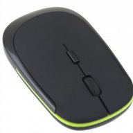 Безжична FLAT APPLE 2.4 GHz USB оптична мишка, снимка 2 - Клавиатури и мишки - 16742426
