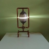 Спешно Лампа Драконово яйце- by Games of Thrones-минималист дизайн-Led-Cooper-Скулптура, снимка 1 - Настолни лампи - 20493938