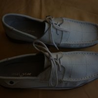 Дамски бели мокасини Мат Стар, снимка 3 - Дамски ежедневни обувки - 19106971