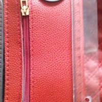 Silvia Rosa червена чанта + портмоне, снимка 1 - Чанти - 25633245