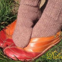 Плетени чорапи ,,Мека топлина в бежово", снимка 3 - Други - 23759987