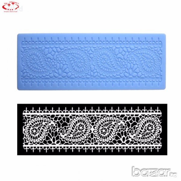 капки  в дантела плетеница силиконов молд дантела борд кант украса декорация, снимка 1