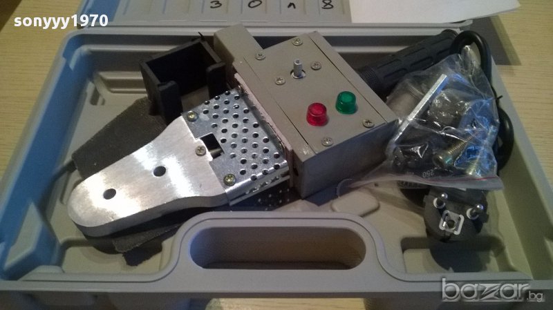 Лепачка за пвц тръби-нова с 3 глави с куфар, снимка 1