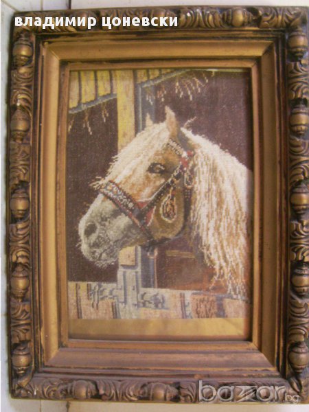 гоблен Кон,картина,пано, снимка 1