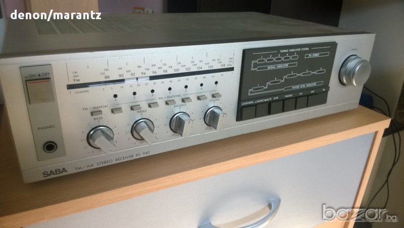saba rs-940 stereo receiver-made in germany-внос швеицария, снимка 1