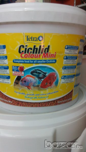 Насипна храна за рибки-Цихлид колор мини, снимка 1