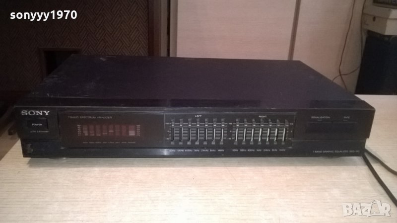 sony seq-310 stereo equalizer-7 band spectrum analyzer-japan, снимка 1