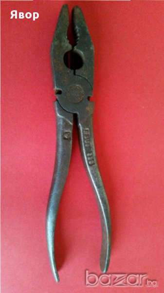Стари Комбинирани Железни Клещи,220мм, снимка 1