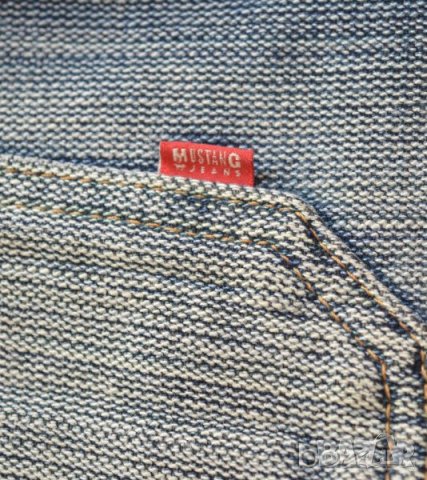 Mustang Jeans дамско дънково яке синьо месингови копчета , снимка 5 - Якета - 21721774